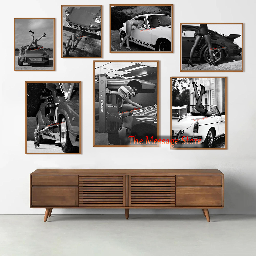 Luxury Lifestyle Pictures - Retro Seksowna Dziewczyna na Wysokich Obcasach