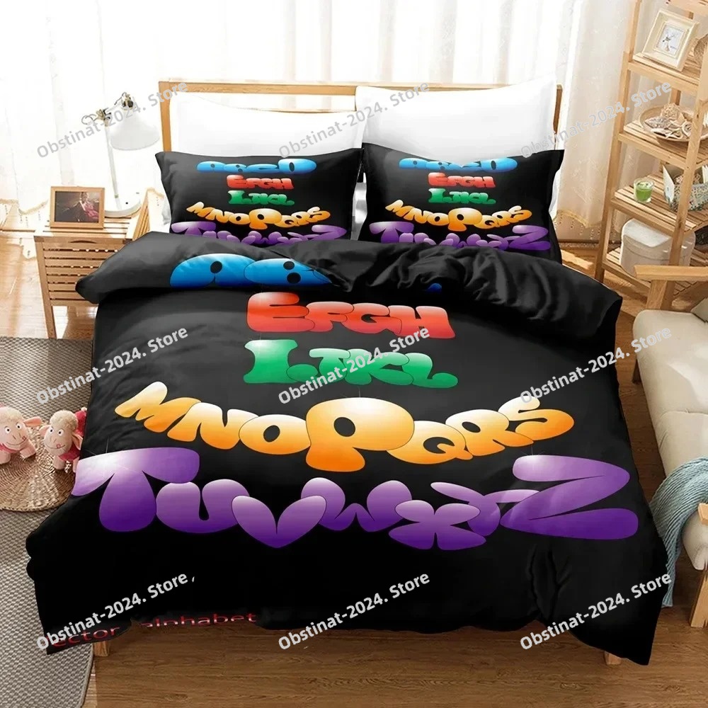 Zestaw pościeli Alphabet Lore  – Linen Duvet Cover recenzja i cena
