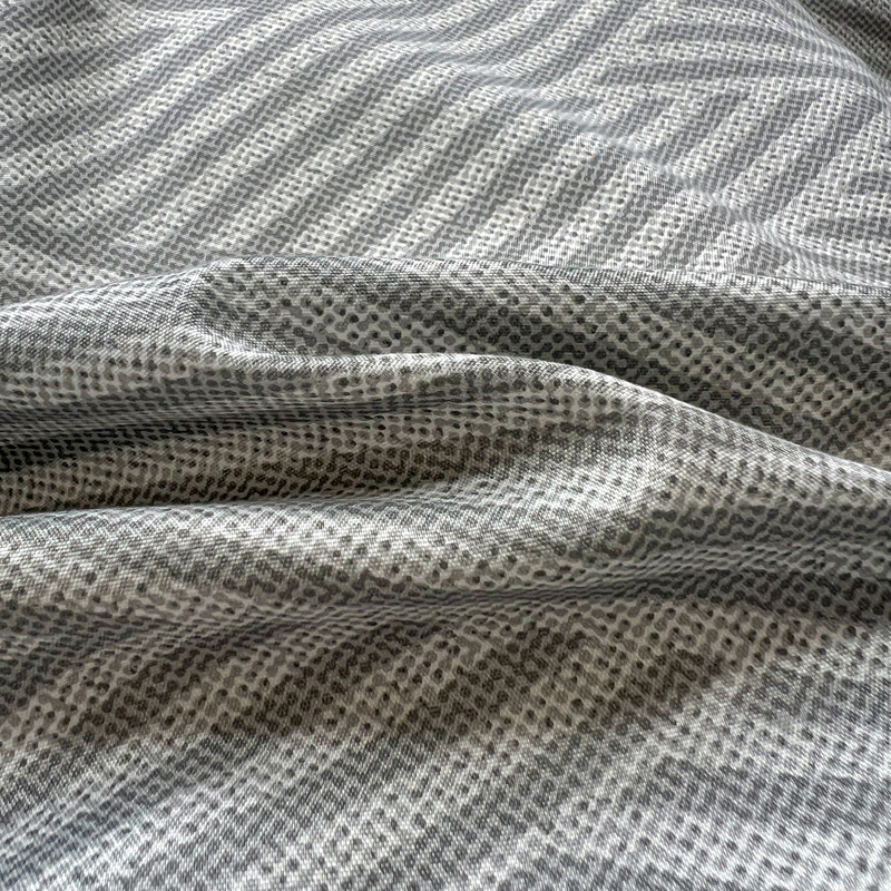 4-częściowy szary geometryczny – Linen Duvet Cover recenzja i cena