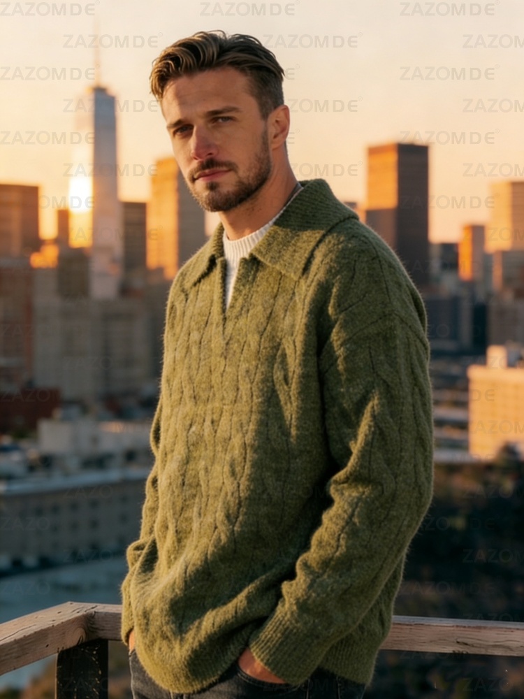 Sweter męski ZAZOMDE Luxury Fe – Luxury Lifestyle City recenzja i cena