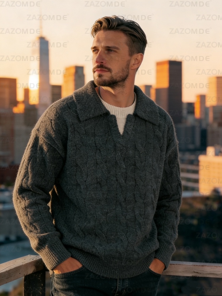 Sweter męski ZAZOMDE Luxury Fe – Luxury Lifestyle City recenzja i cena