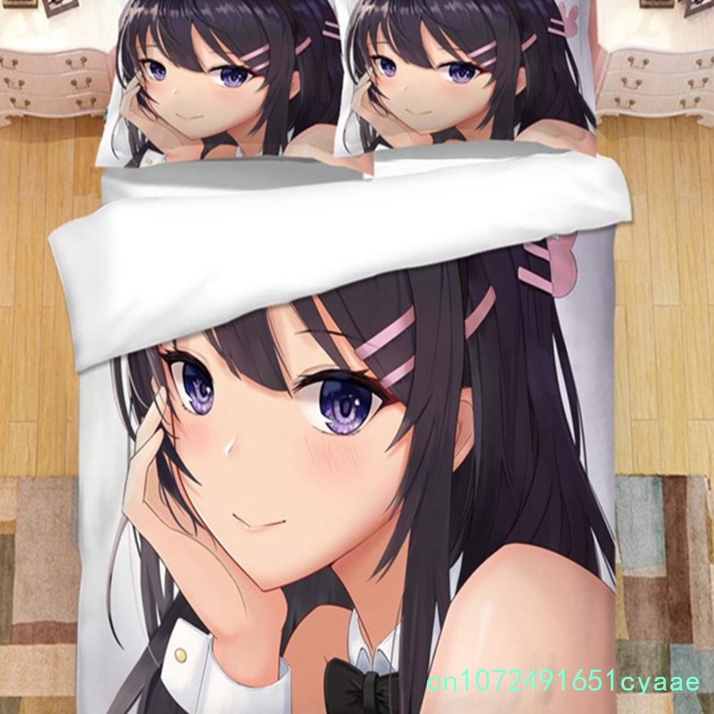 Japońskie Anime Sakurajima Mai – Linen Duvet Cover recenzja i cena