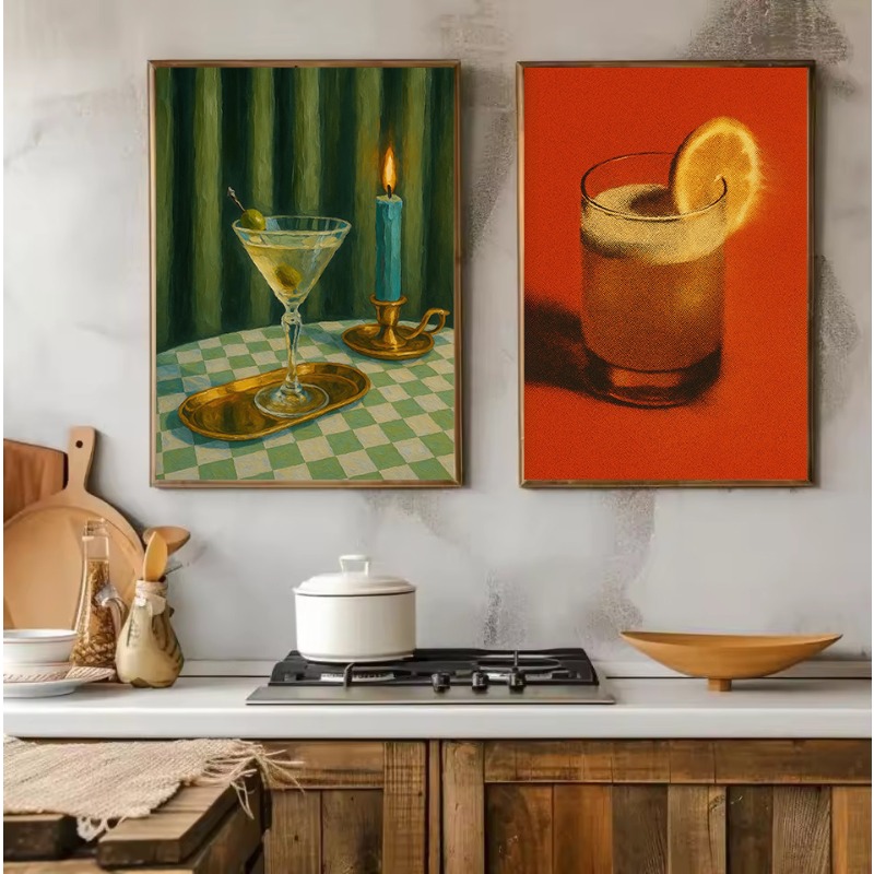 1 szt. Bezramowy Vintage Czarn – Luxury Lifestyle Pictures recenzja i cena