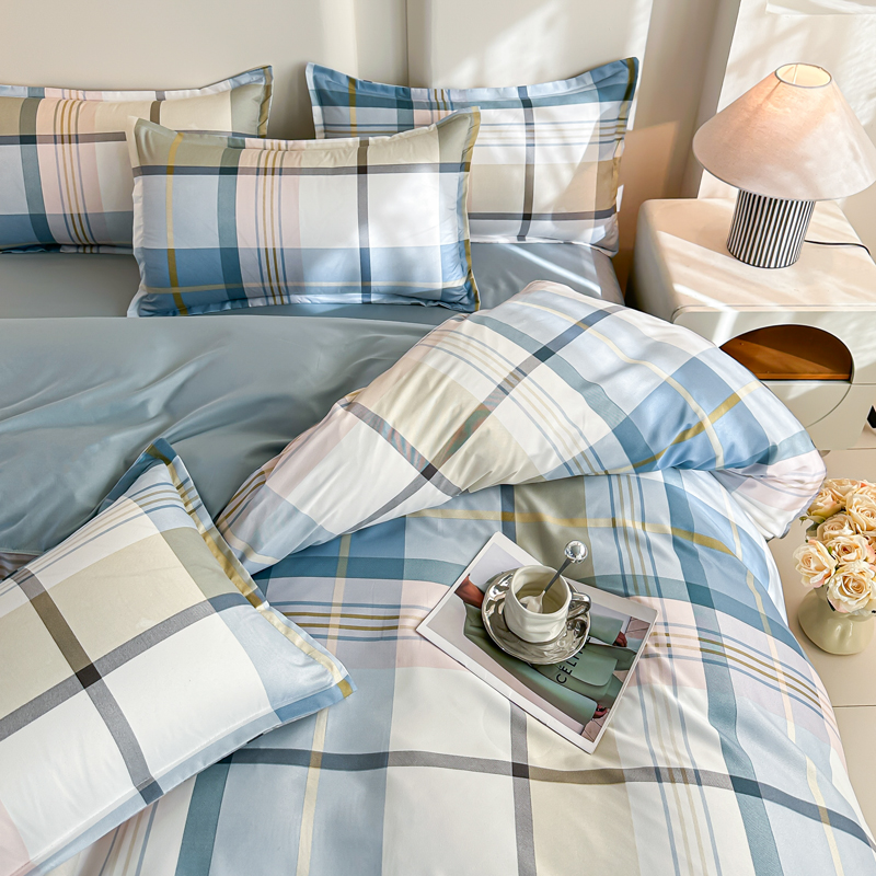 4-częściowy niebieski zestaw p – Linen Duvet Cover recenzja i cena